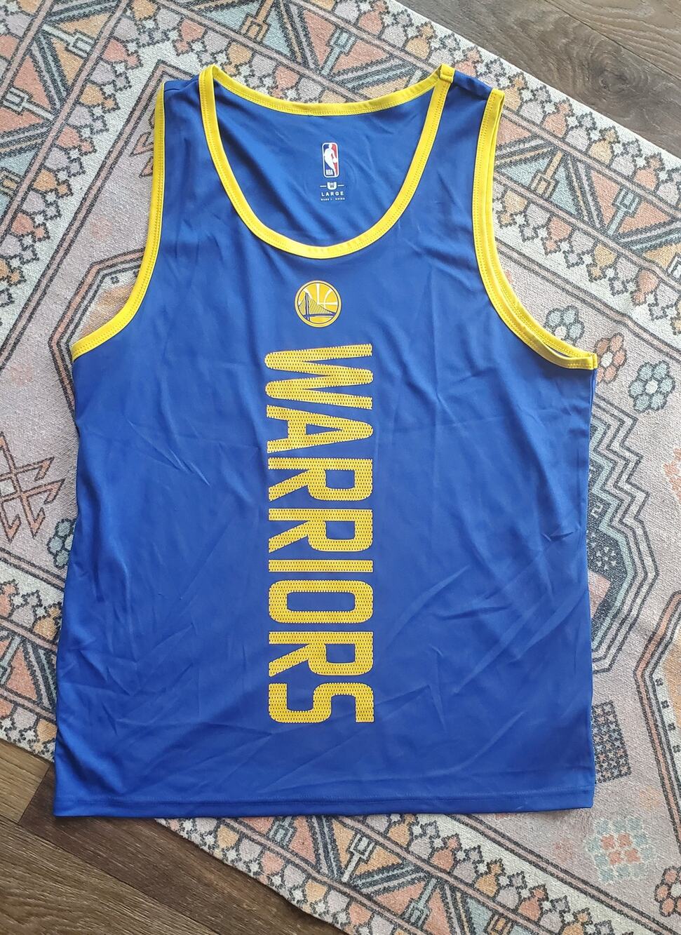 NBA Golden State Warriors Stephen Curry 30 Basketball Jersey Tank Top L